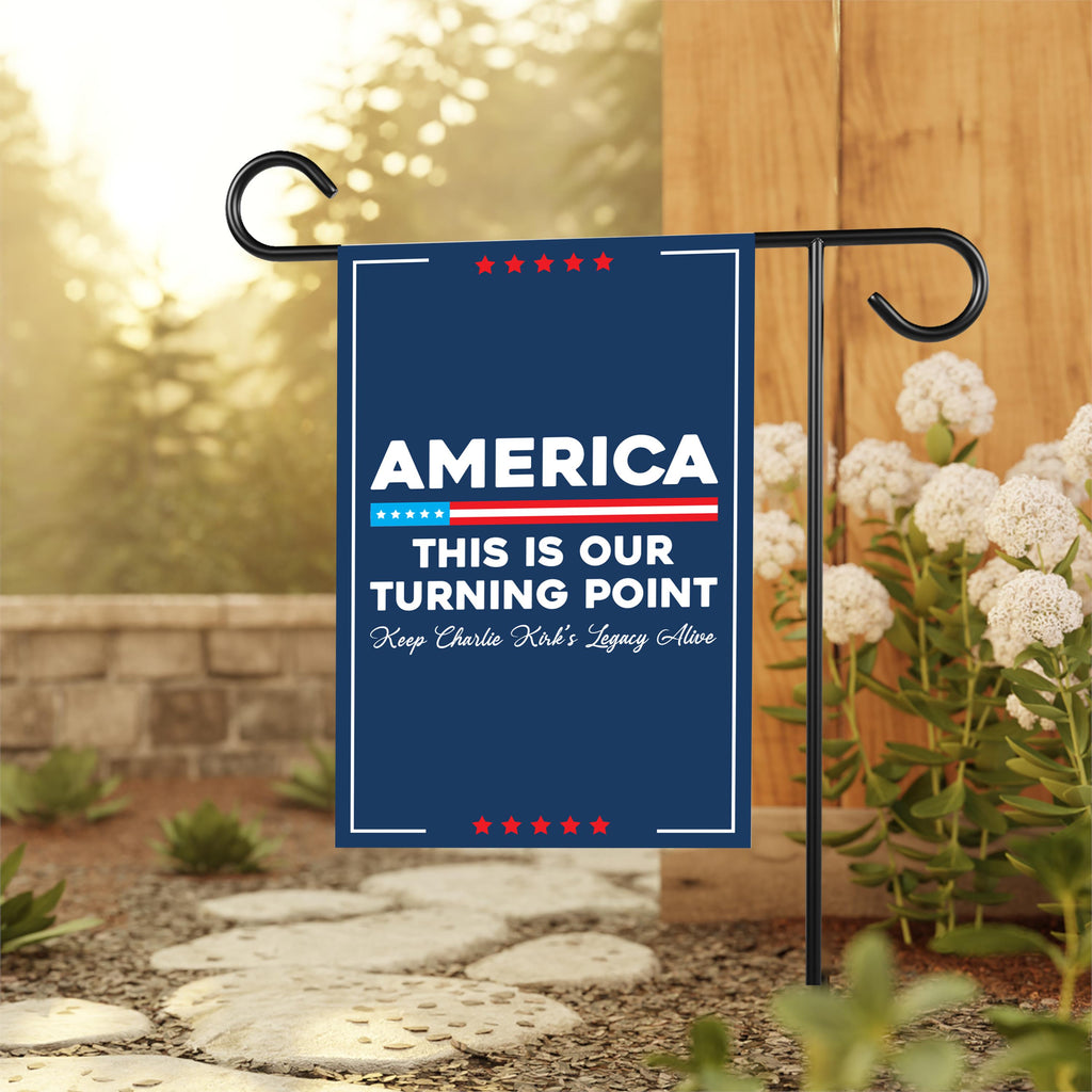Justice for Charlie Garden Flag, A True Patriot Charlie Kirk Yard Flag, Charlie Kirk Is My Hero Outdoor Flag, Charlie Kirk Freedom Flag