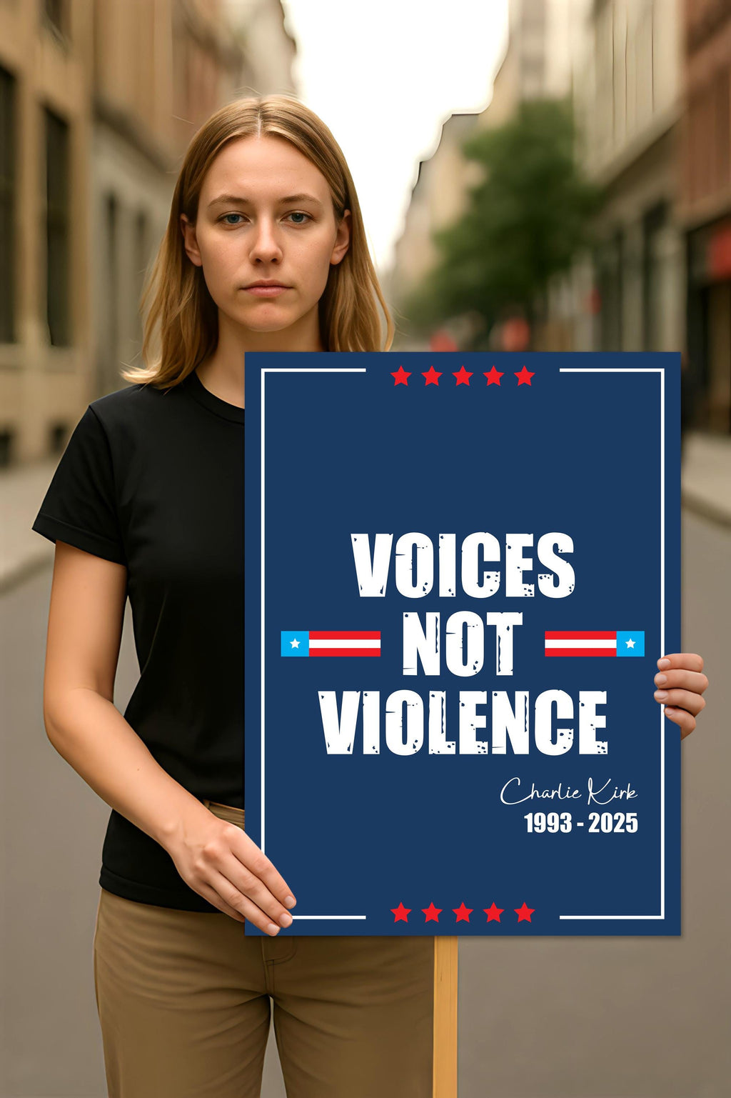 Justice for Charlie Protest Sign, A True Patriot Charlie Kirk Sign, Charlie Kirk Is My Hero, Charlie Kirk Freedom Political Poster Sign