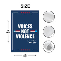 Justice for Charlie Garden Flag, A True Patriot Charlie Kirk Yard Flag, Charlie Kirk Is My Hero Outdoor Flag, Charlie Kirk Freedom Flag
