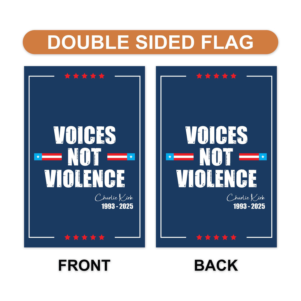 Justice for Charlie Garden Flag, A True Patriot Charlie Kirk Yard Flag, Charlie Kirk Is My Hero Outdoor Flag, Charlie Kirk Freedom Flag