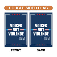 Justice for Charlie Garden Flag, A True Patriot Charlie Kirk Yard Flag, Charlie Kirk Is My Hero Outdoor Flag, Charlie Kirk Freedom Flag