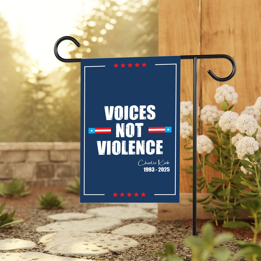 Justice for Charlie Garden Flag, A True Patriot Charlie Kirk Yard Flag, Charlie Kirk Is My Hero Outdoor Flag, Charlie Kirk Freedom Flag