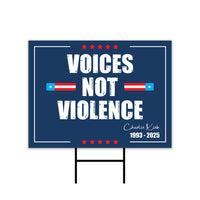 Justice for Charlie Yard Sign, A True Patriot Charlie Kirk Sign, Charlie Kirk Is My Hero Sign, Charlie Kirk Freedom Sign with Metal H-Stake