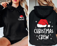 Custom Christmas Crew Sweatshirt, Personalized Christmas Party Shirt, Family Matching Sweatshirt, Front Back