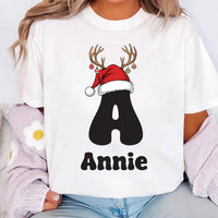 Custom Christmas Name Shirt, Matching Family Christmas Shirt, Personalized Christmas Tee