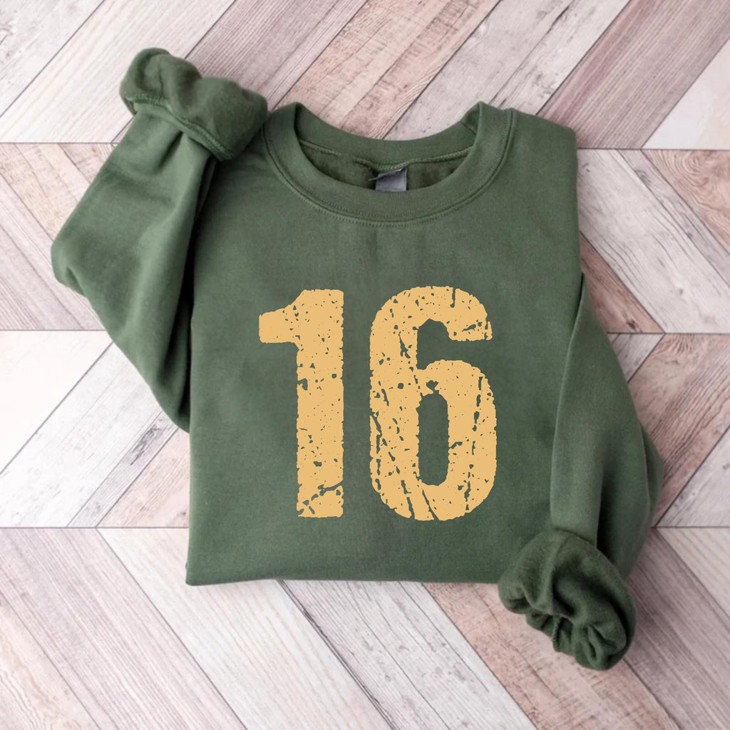 Custom Football Number Sweatshirt, Personalized Custom Number Shirt, College Football Sweatshirt