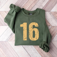 Custom Football Number Sweatshirt, Personalized Custom Number Shirt, College Football Sweatshirt