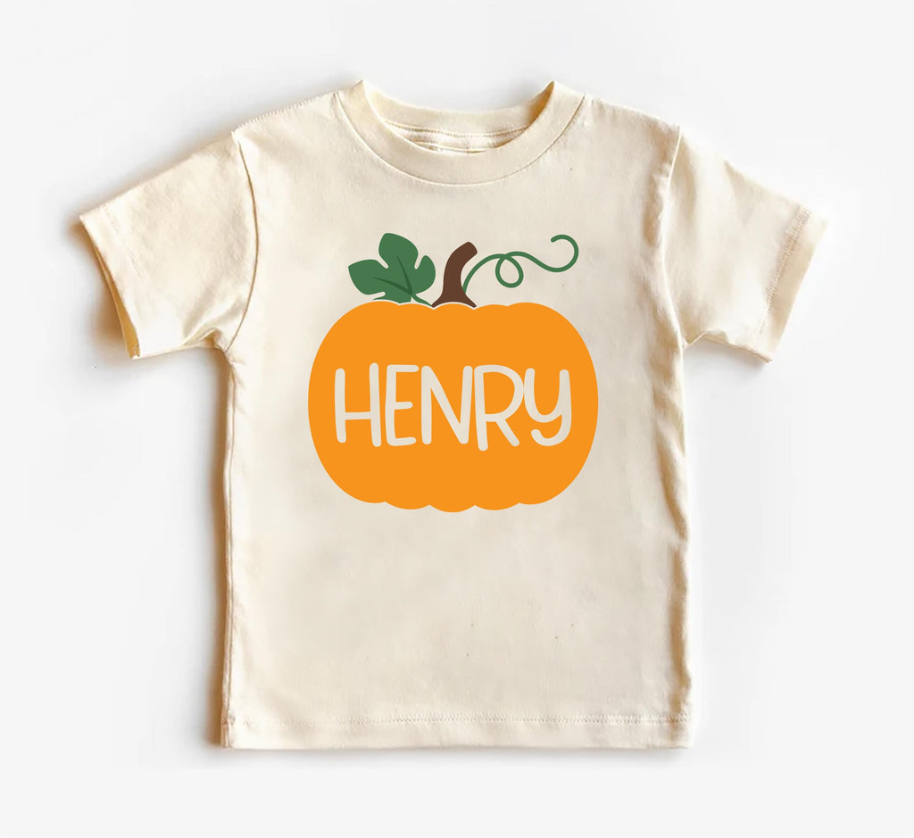 Personalized Pumpkin Baby Shirt, Custom Fall Baby Bodysuit, Cute Fall Toddler Shirt, Pumpkin Baby Tee, Autumn Baby Outfit, Thanksgiving Gift