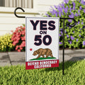 Yes on Prop 50 Garden Flag, Election Rigging Response Act Yard Flag, Anti-Gerrymandering California Flag, Political Outdoor Lawn Banner