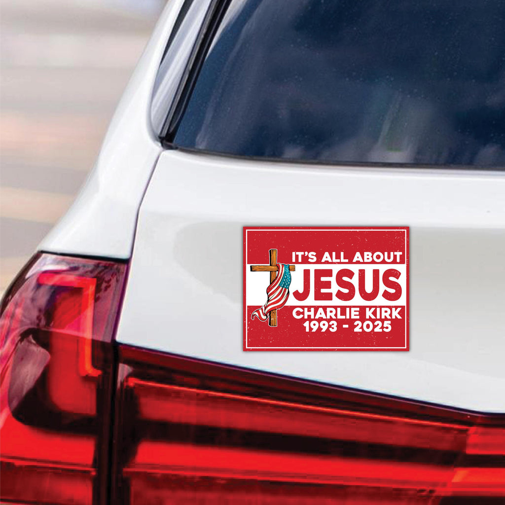 Justice for Charlie Political Protest Magnet, A True Patriot Charlie Kirk, Charlie Kirk Is My Hero, Charlie Kirk Freedom Magnet, 6" x 4.5"
