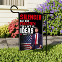 Justice for Charlie Garden Flag, A True Patriot Charlie Kirk Yard Flag, Charlie Kirk Is My Hero Outdoor Flag, Charlie Kirk Freedom Flag