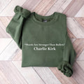 Justice for Charlie Sweatshirt, A True Patriot Charlie Kirk Shirt, Charlie Kirk Is My Hero Sweatshirt
