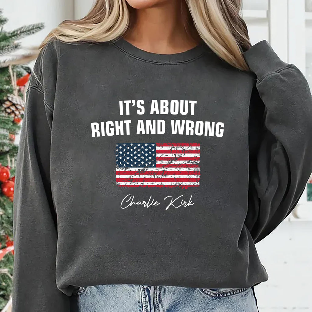 Justice for Charlie Sweatshirt, A True Patriot Charlie Kirk Shirt, Charlie Kirk Is My Hero Sweatshirt