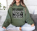 Checkered Coquette Cheer Mom Hoodie, Competition Day Shirt, Cheerleading Mama Hoodie