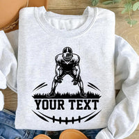 Custom Football Sweatshirt, Personalized Game Day Shirt, Football Fan Sweatshirt