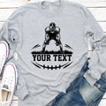Custom Football Long Sleeve Shirt, Personalized Game Day Shirt, Football Fan Tee