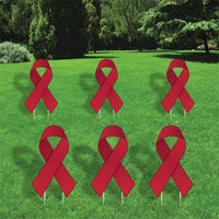 Awareness Yard Signs, Ribbon Lawn Decorations with Metal Stakes, Waterproof Health Awareness Outdoor Garden Patio Church Event Décor