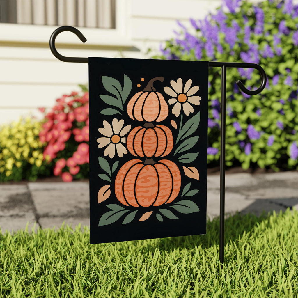 Anti-Trump Autumn Pumpkin Protest Garden Flag, Thanksgiving Resist Fascism Yard Flag, Subtle Political Decor, Harvest Fall Outdoor Flag