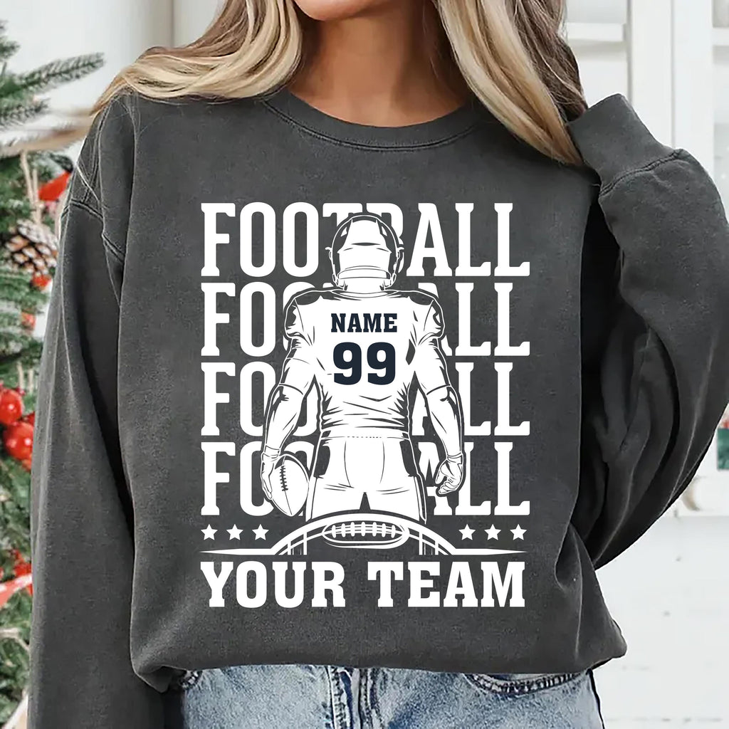 Football Team Sweatshirt, Custom Player Shirt, Football Mascot Sweatshirt