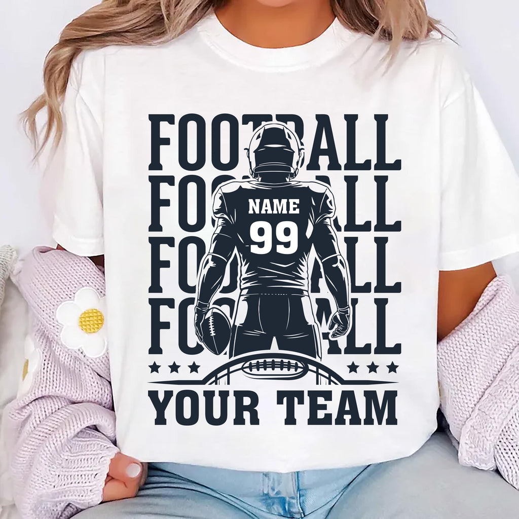 Football Team Shirt, Custom Player Shirt, Football Mascot Tee