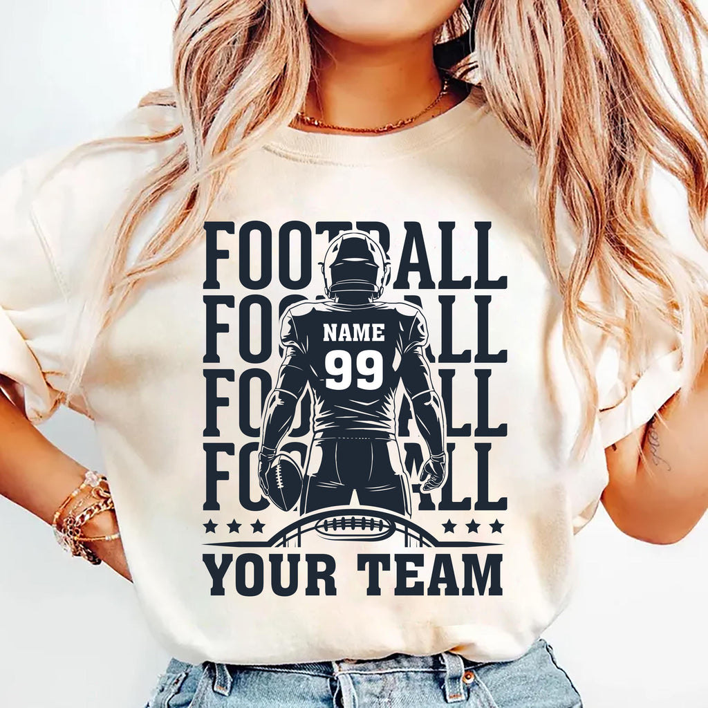 Football Team Shirt, Custom Player Shirt, Football Mascot Tee