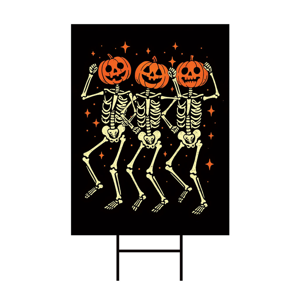 Halloween Anti-Trump Skeleton Yard Sign, Subtle Political Protest Lawn Sign, Resist Hate Outdoor Decoration, Activist Rally Sign H-Stake