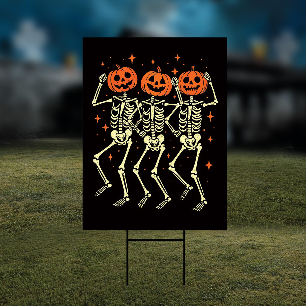 Halloween Anti-Trump Skeleton Yard Sign, Subtle Political Protest Lawn Sign, Resist Hate Outdoor Decoration, Activist Rally Sign H-Stake