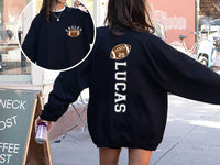 Custom Football Sweatshirt, Personalized Football Shirt with Number, Football Mom Sweatshirt, Front Back