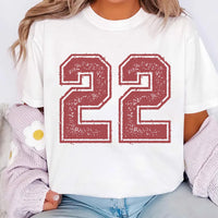 Custom Number Shirt, Game Day Number Shirt, Custom Football Tee