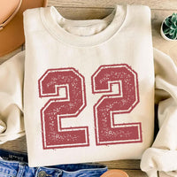 Custom Number Sweatshirt, Game Day Number Shirt, Custom Football Sweatshirt
