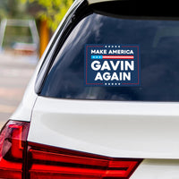 Make America Gavin Again Vinyl Sticker, Gavin Newsom For President Decal, Presidential Election, Newsom 2028, Political Sticker, 6" x 4.5"