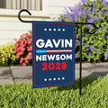 Make America Gavin Again Garden Flag, 12x18 Inch Double Sided, Gavin Newsom For President, Presidential Election 2028, Newsom Political Flag