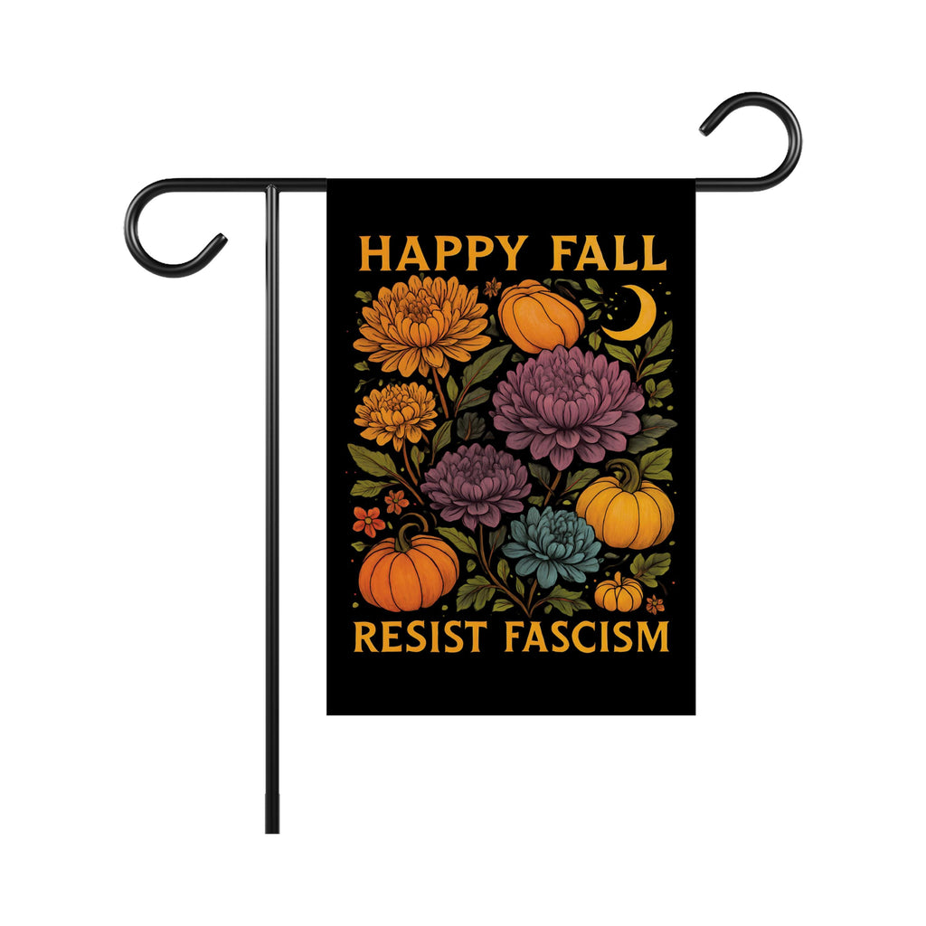 Resist Fascism Anti-Trump Halloween Garden Flag, Political Protest Flag, Resist Hate Flag, Anti-Trump Flag, Resist Racism Flag