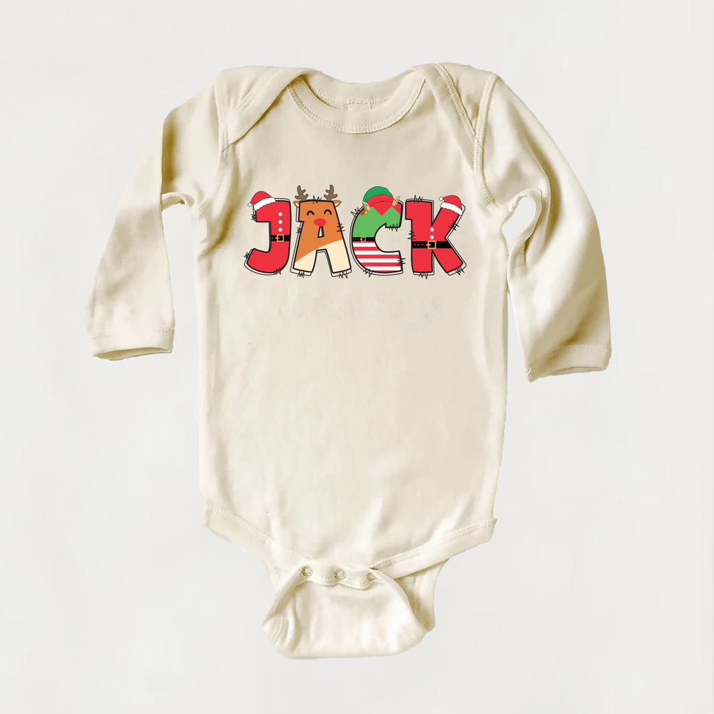 Custom Christmas Kids Shirt, Personalized Christmas Name Shirt, Toddler Christmas Tee