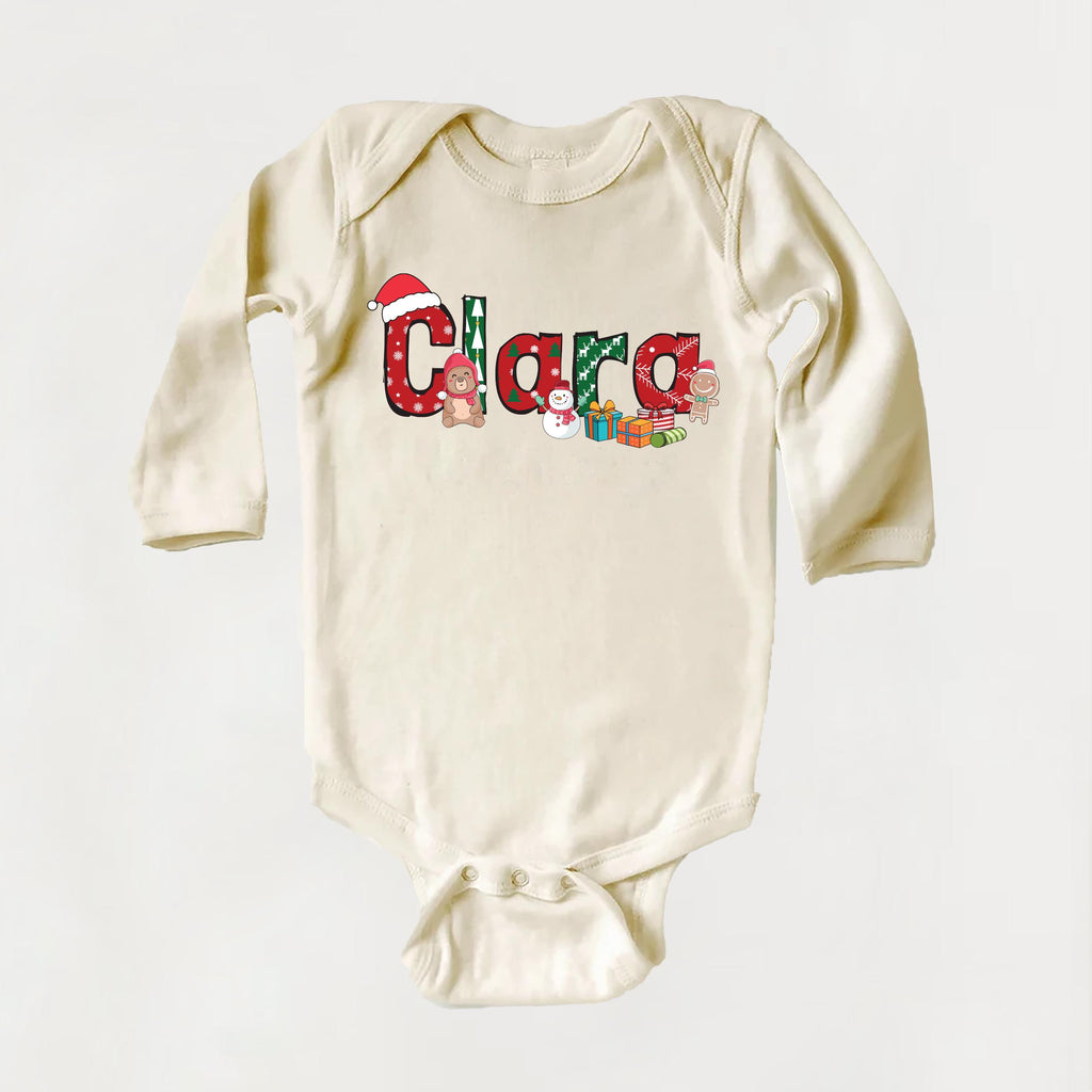 Custom Christmas Kids Shirt, Personalized Christmas Name Shirt, Toddler Christmas Tee