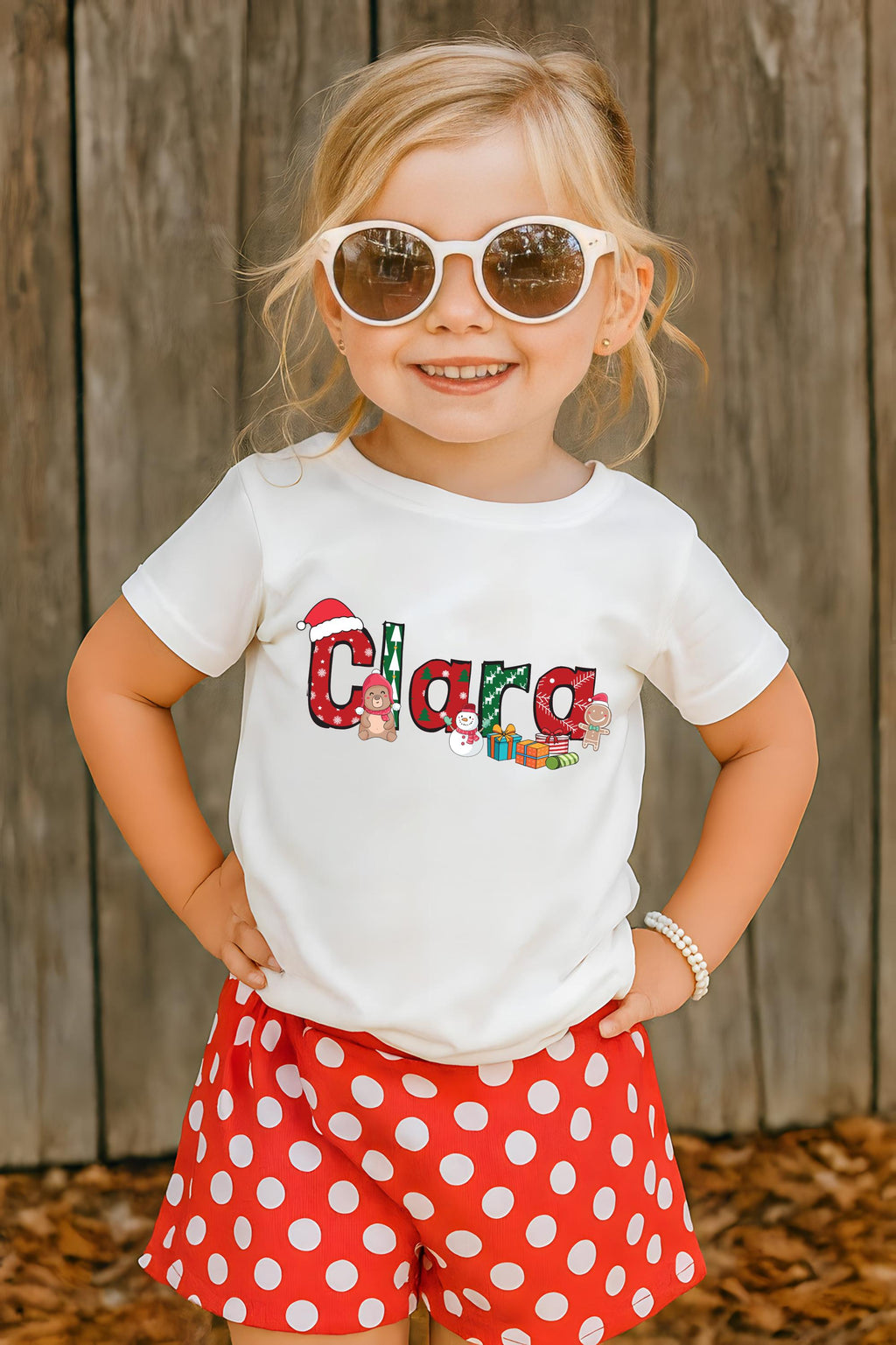 Custom Christmas Kids Shirt, Personalized Christmas Name Shirt, Toddler Christmas Tee
