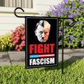 FIGHT FASCISM Garden Flag, 12x18 Inch Double Sided, Democracy Not Oligarchy, Anti-Trump Flag, Resist Racism, Resist Fascism