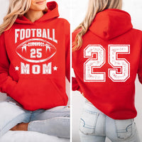 Football Mom Shirt, Retro Football Mama Shirt, Team Mom Tee, Front Back