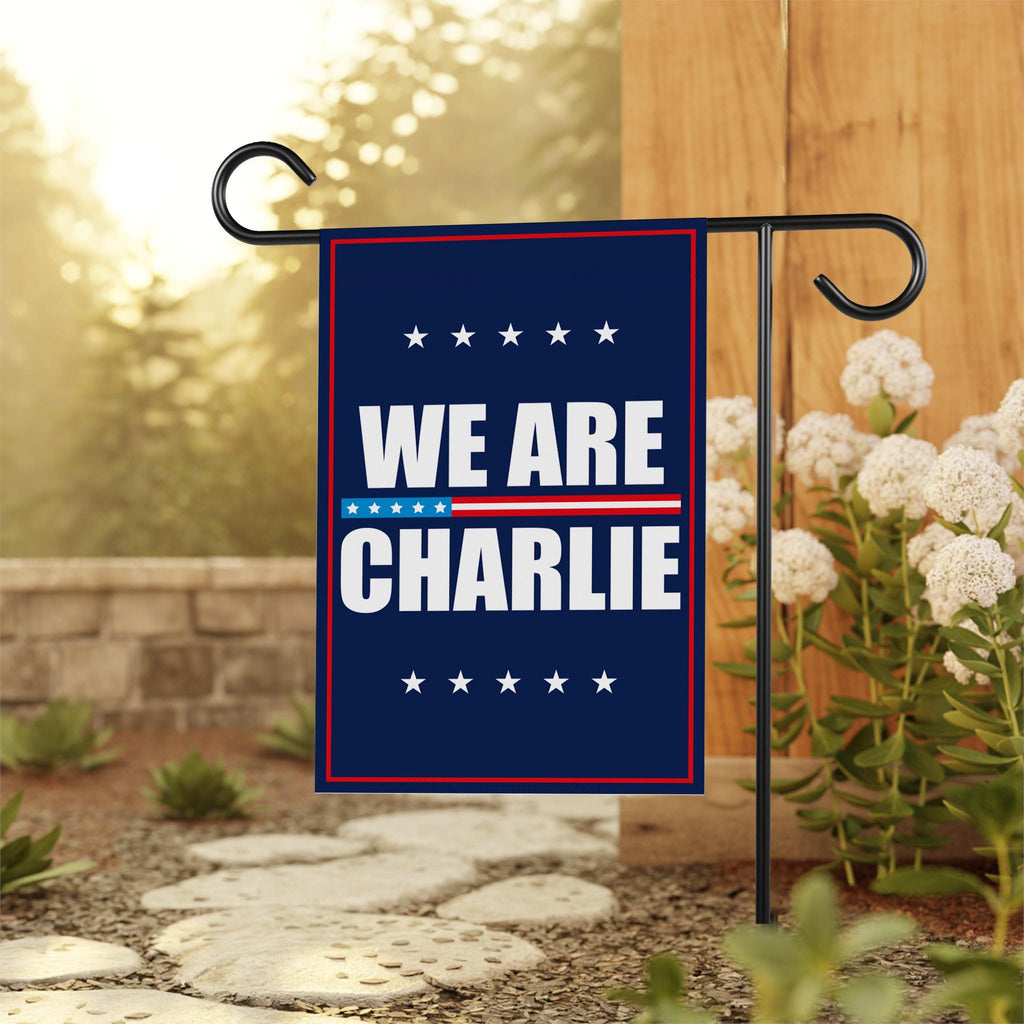 Justice for Charlie Garden Flag, A True Patriot Charlie Kirk Yard Flag, Charlie Kirk Is My Hero Outdoor Flag, Charlie Kirk Freedom Flag