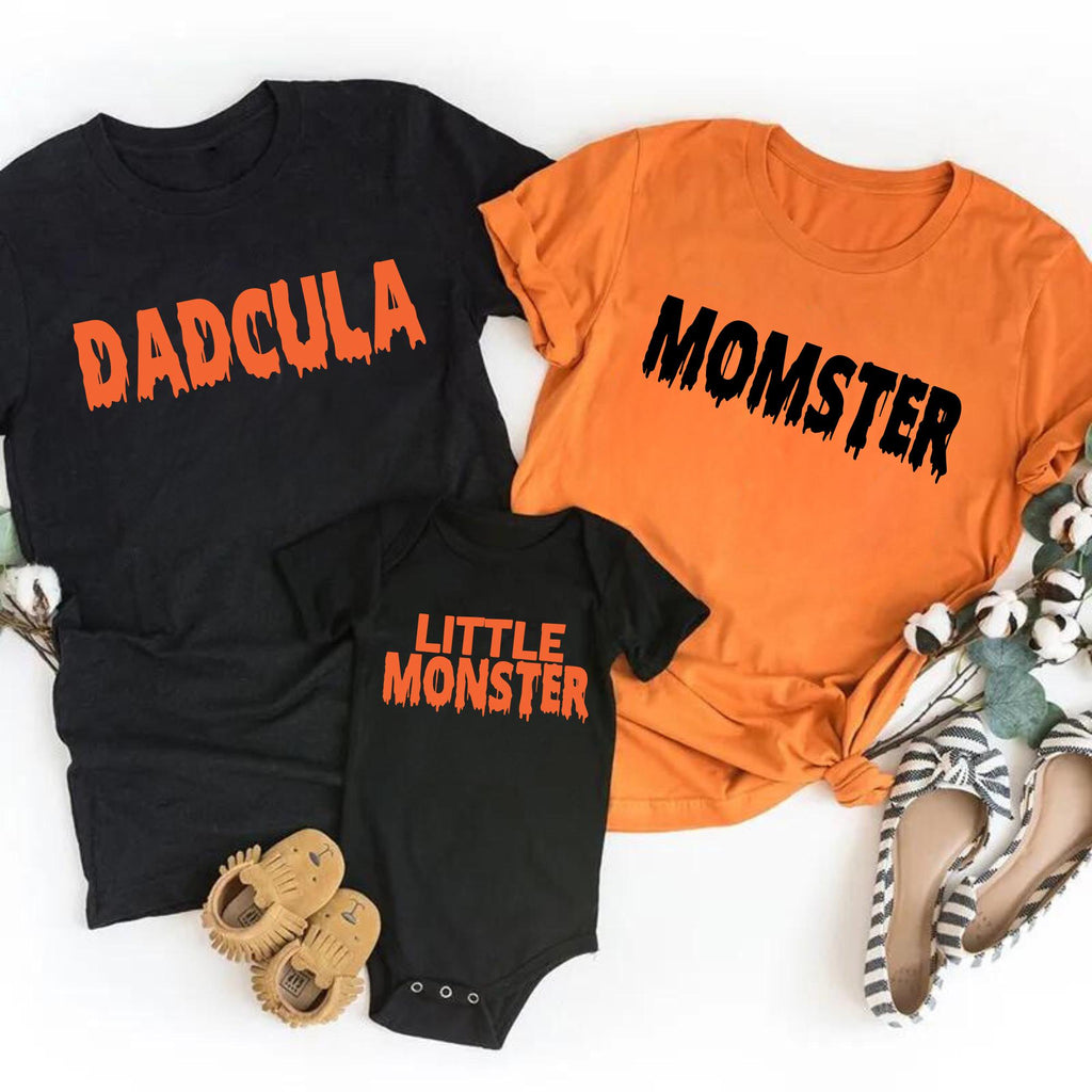 Halloween Family Shirt, Halloween Family Matching Shirt, Momster Dadcula Tee