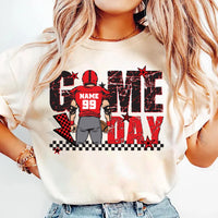 Custom Football Player Shirt, Touch Down Season Shirt, Game Day Player Design Tee