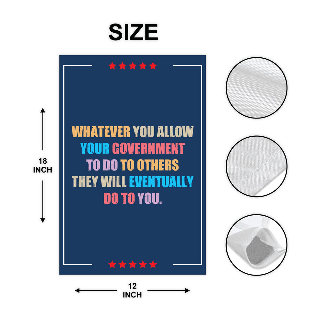 Abolish ICE Garden Flag, 12x18 Inch Double Sided, Democracy Not Oligarchy, Anti-Trump Flag, Resist Racism, Resist Fascism