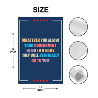 Abolish ICE Garden Flag, 12x18 Inch Double Sided, Democracy Not Oligarchy, Anti-Trump Flag, Resist Racism, Resist Fascism