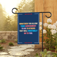 Abolish ICE Garden Flag, 12x18 Inch Double Sided, Democracy Not Oligarchy, Anti-Trump Flag, Resist Racism, Resist Fascism