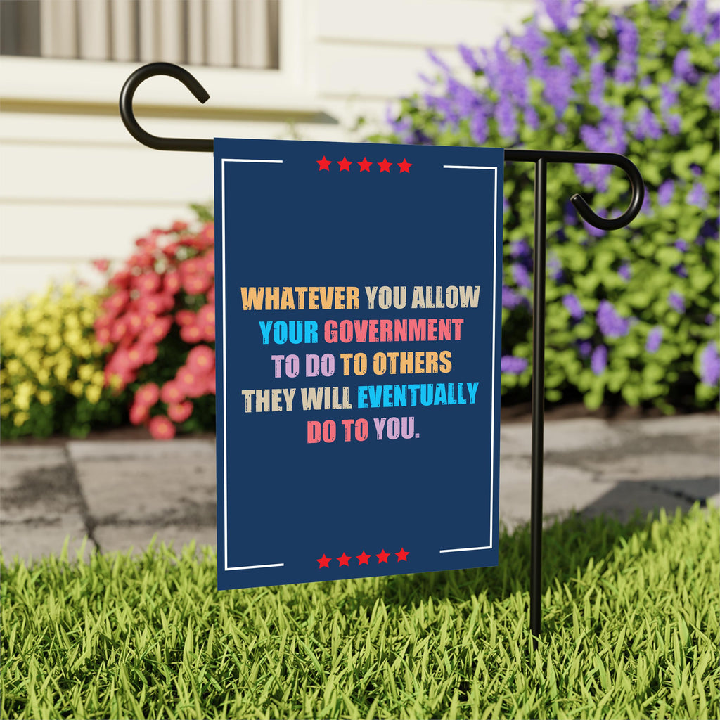 Abolish ICE Garden Flag, 12x18 Inch Double Sided, Democracy Not Oligarchy, Anti-Trump Flag, Resist Racism, Resist Fascism