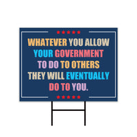Abolish ICE Yard Sign, Keep the Immigrants, Deport the Racists Lawn Sign, Anti-Trump, Resist Fascism Yard Sign with Metal H-Stake