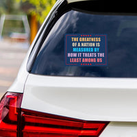 Abolish ICE No One Is Illegal Protest Vinyl Sticker, Resist Hate Decal, Anti-Trump Resistance, Resist Fascism Car Bumper Sticker, 6" x 4.5"