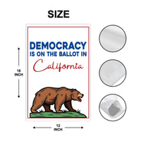 Yes on Prop 50 Garden Flag, Election Rigging Response Act Yard Flag, Anti-Gerrymandering California Flag, Political Outdoor Lawn Banner