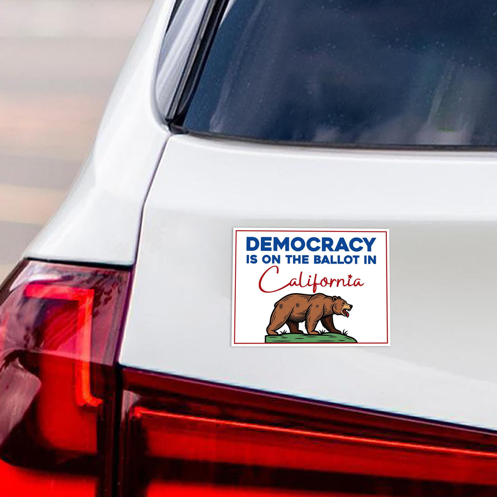 Yes on Prop 50 Magnet, California Political Reform Magnet, Anti-Gerrymandering Election Act Vehicle Magnet, 6" x 4.5"