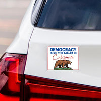 Yes on Prop 50 Magnet, California Political Reform Magnet, Anti-Gerrymandering Election Act Vehicle Magnet, 6" x 4.5"